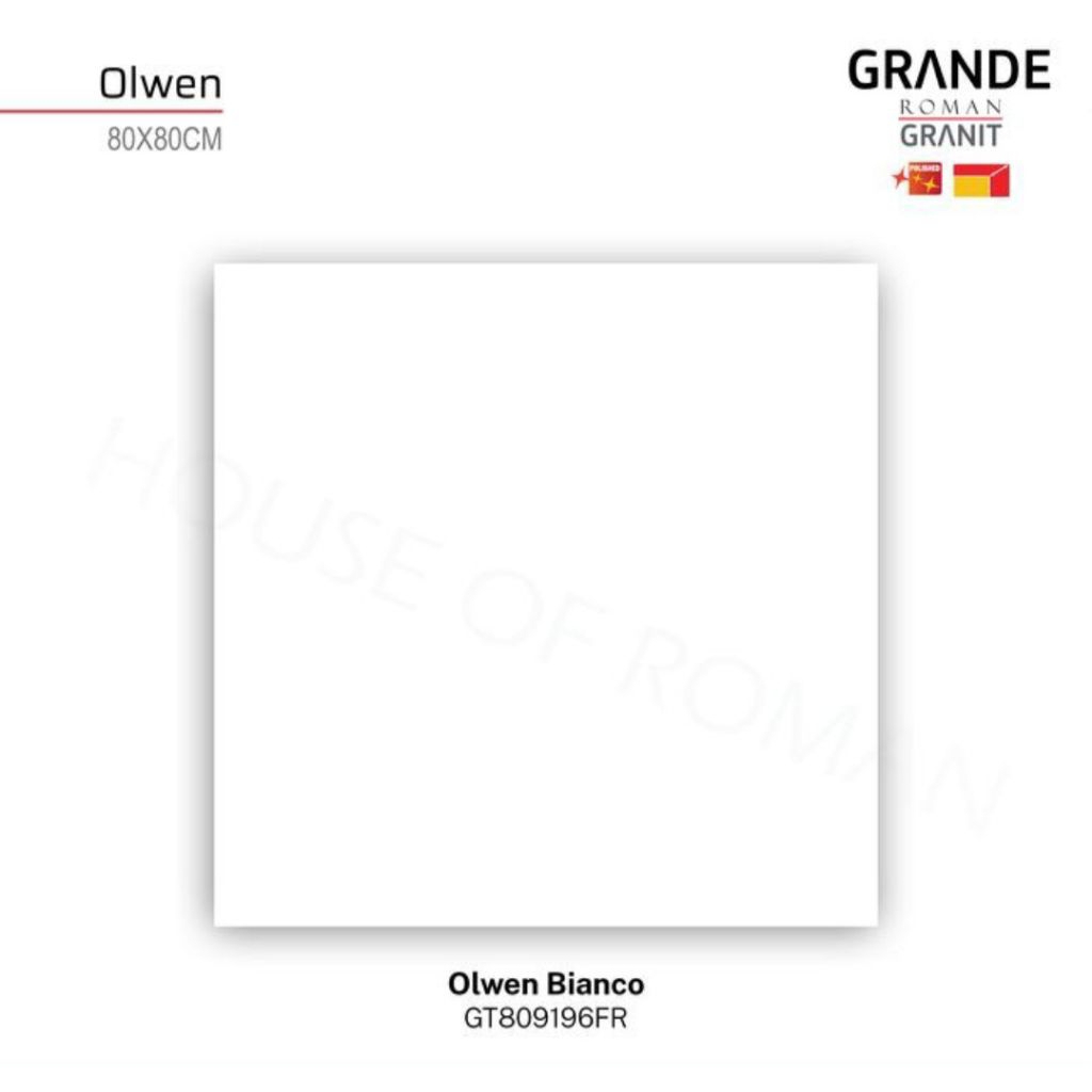 Roman Granit GT809196FR Olwen Bianco 80x80 Kw1