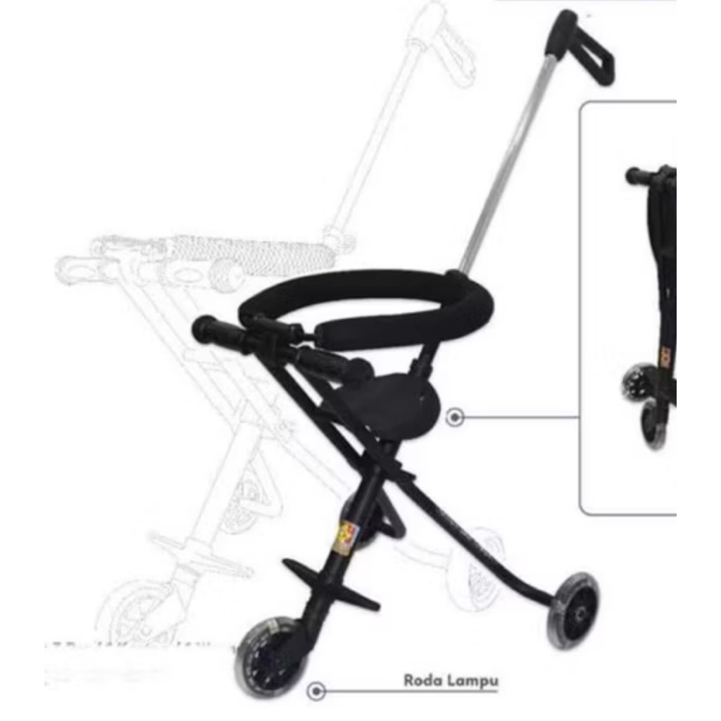 stroller baby roda 3
