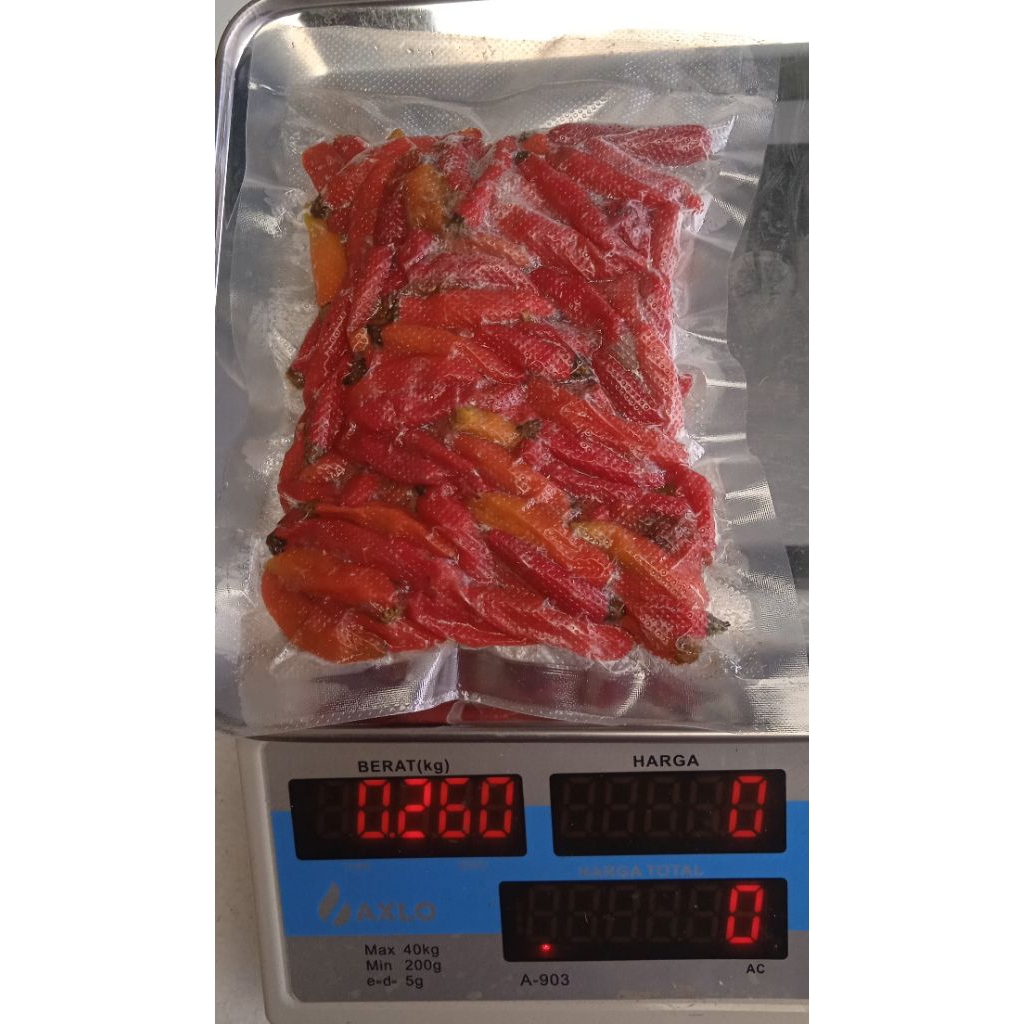 Cabe Rawit Merah Petik Super Pedas Kemasan 250g, 500g dan 1kg