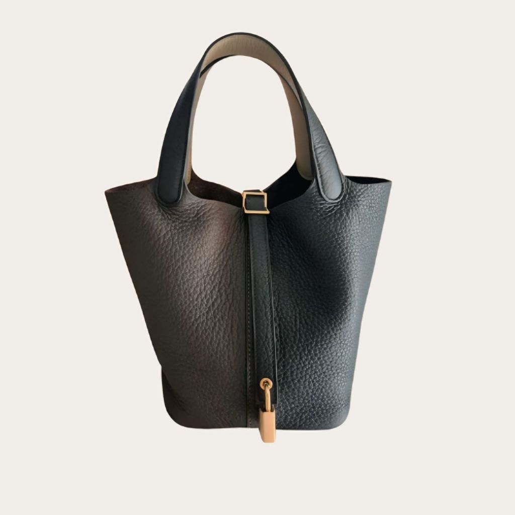 BNIB / NBU Picotin18 / Pico18 Tricolor Black/Macassar/Beige Clem GHW #B 2024, Complete Set