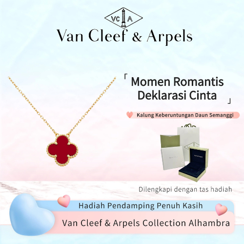 VCA Van Cleef&Arpels Alhambra Four Leaves Lucky Series Pendant Series Onyx Rose gold/emas Pendant Ka