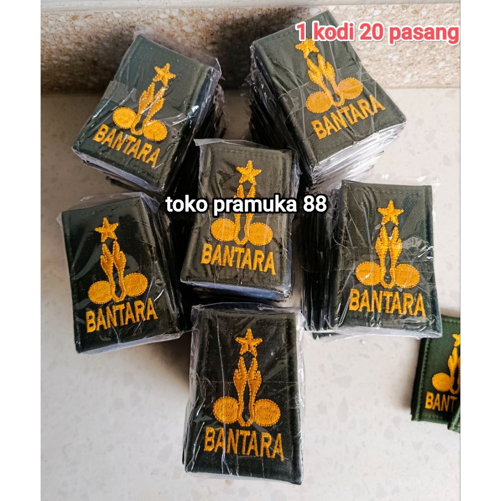 bantara bordir/bantara kain/bantara slop per kodi 20 pasang