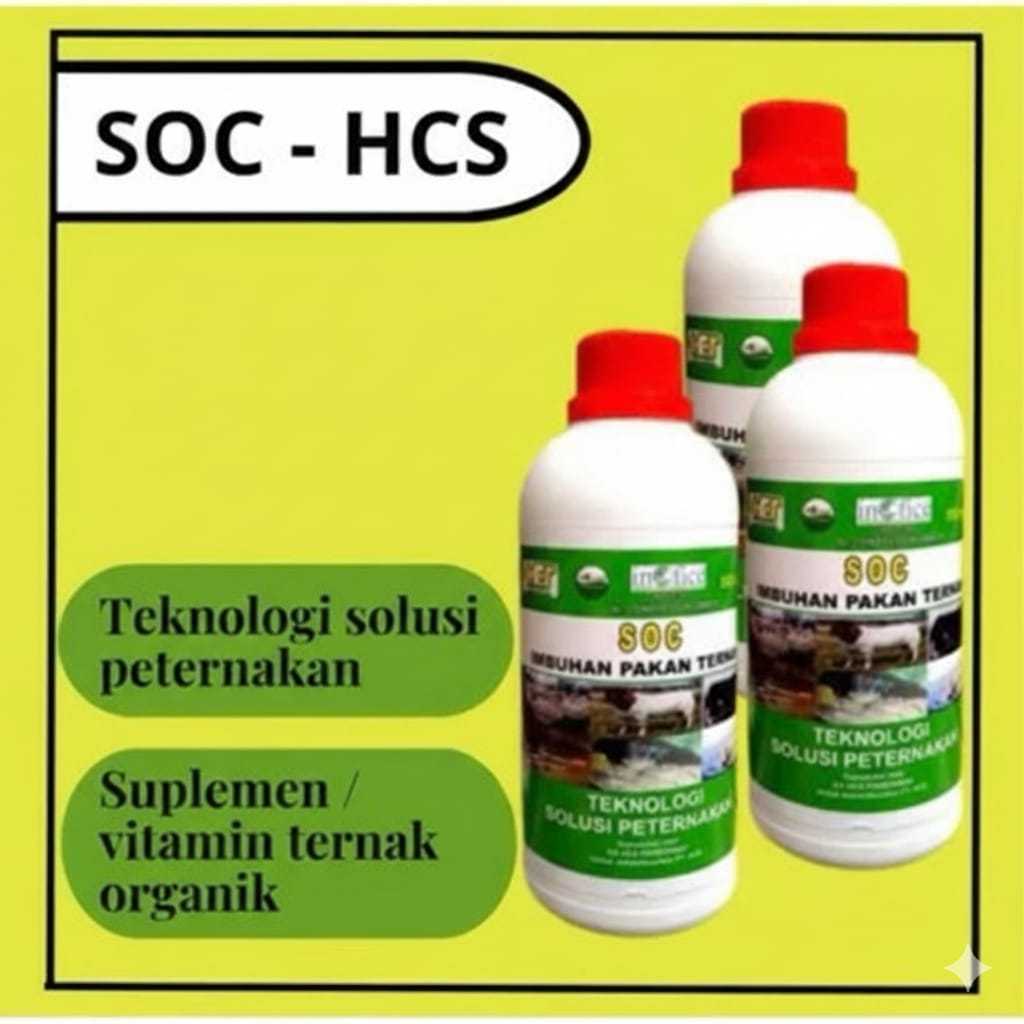 SOC Suplemen Ternak Vitamin ternak Fermentasi Pakan Sapi Kambing Ayam TERMURAH