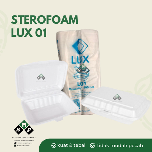 STYROFOAM TEMPAT MAKAN GABUS / STYROFOAM BUBUR / TEMPAT MAKAN BUBUR / STEROFOAM LUX 01 / STEROFOAM S