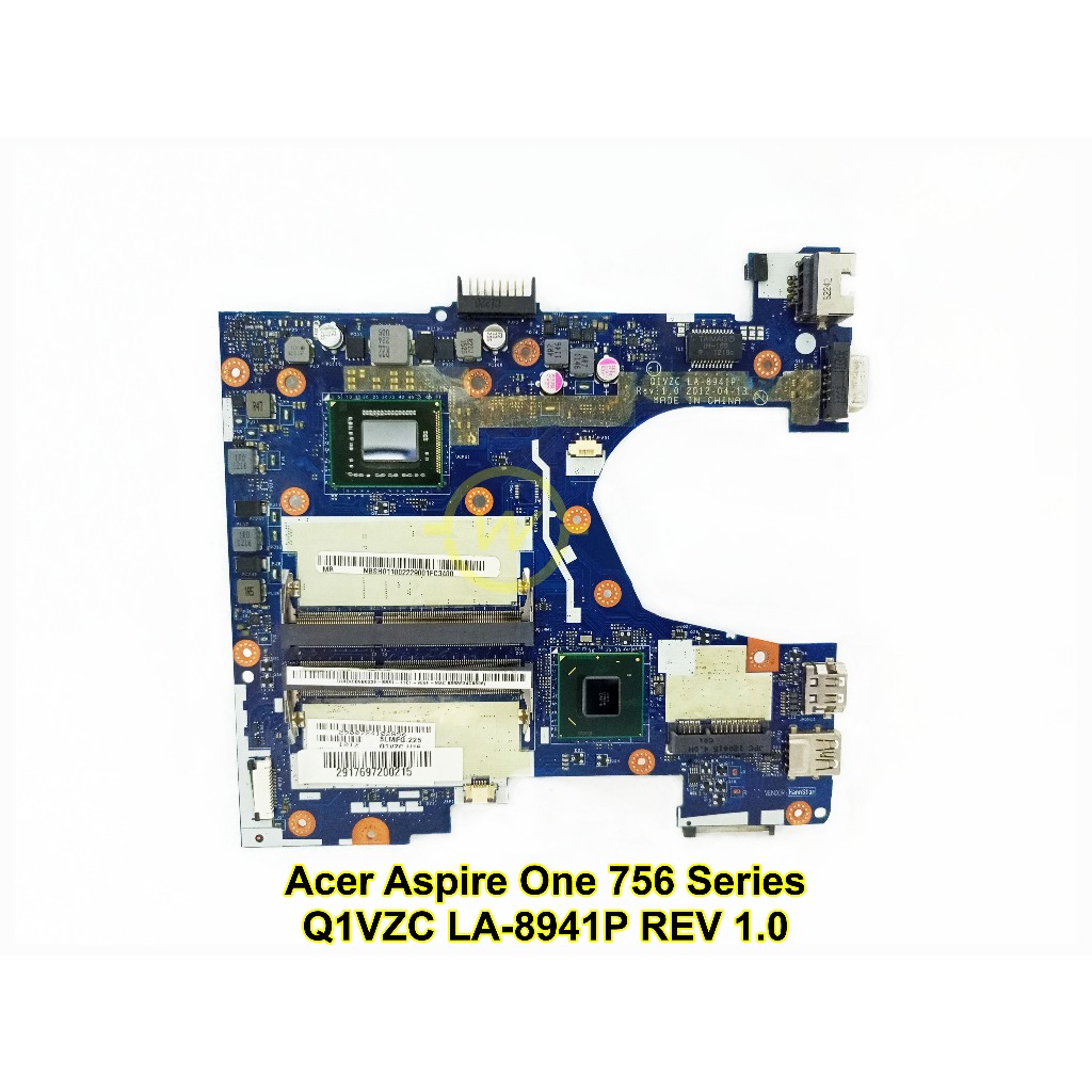 Mainboard Motherboard Laptop Acer Aspire ONE 756 Series LA-8941P REV 1.0