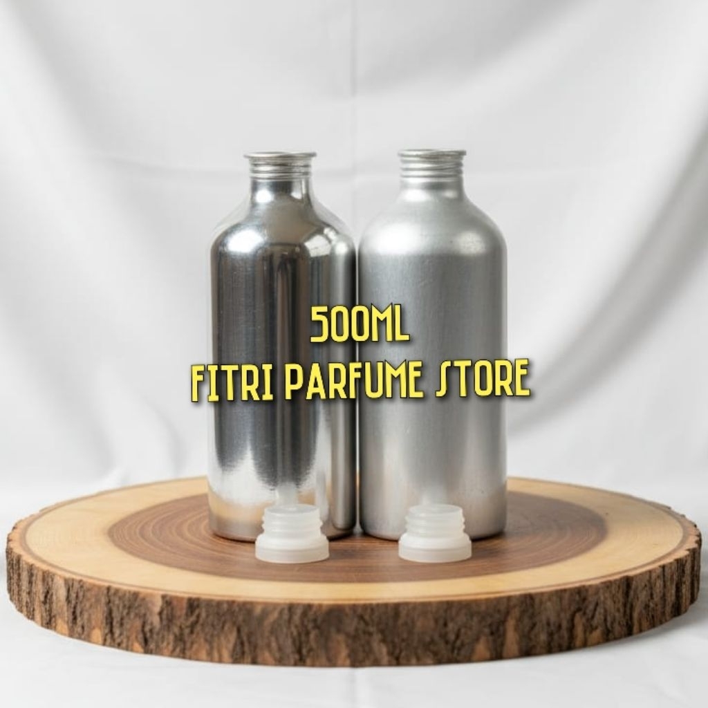 BOTOL TABUNG kaleng PARFUM ALUMUNIUM 500ml