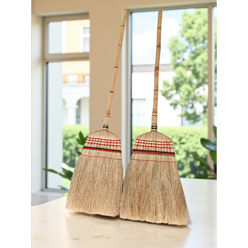 Sapu Lantai Anti Rontok Sapu Lantai Sorghum B1 sapu Halaman Gagang Panjang Sapu Taman Gagang Panjang