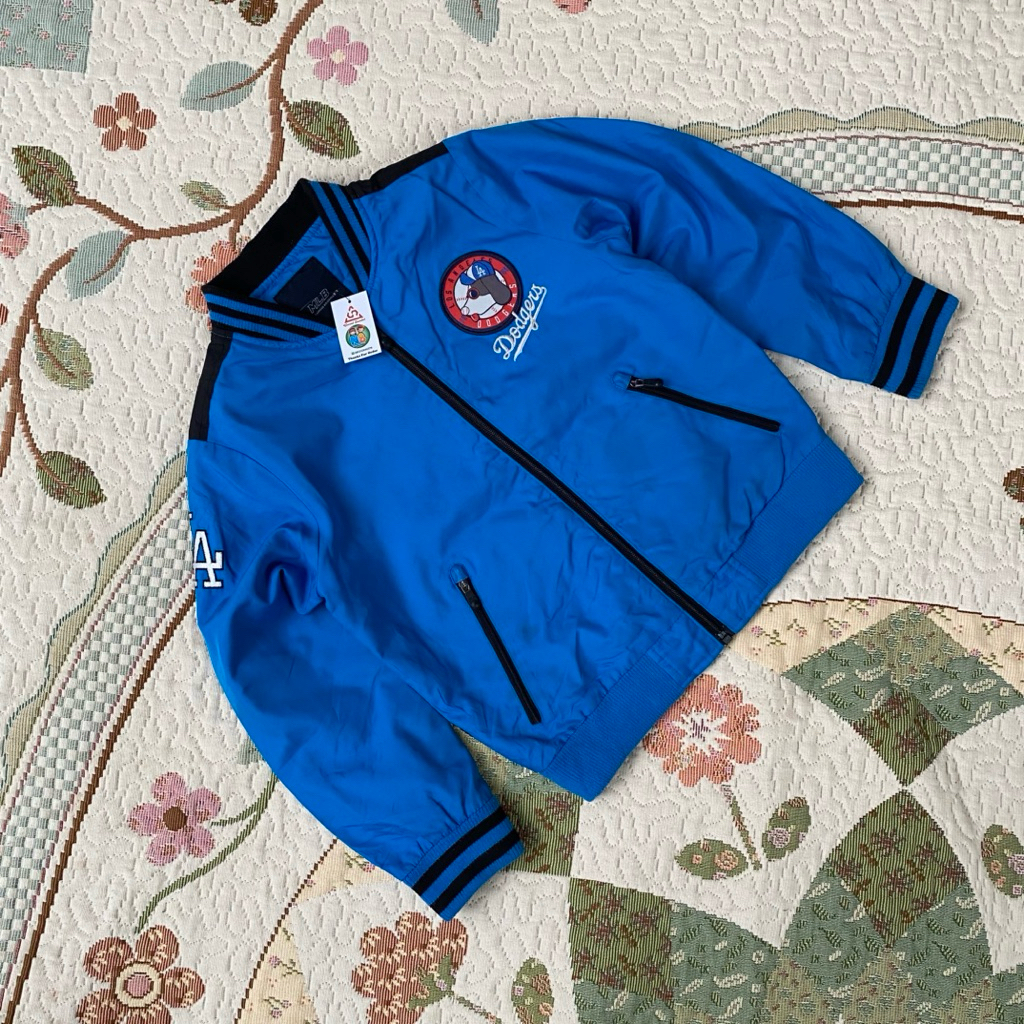 varsity jacket MLB dodgers super cakep banget