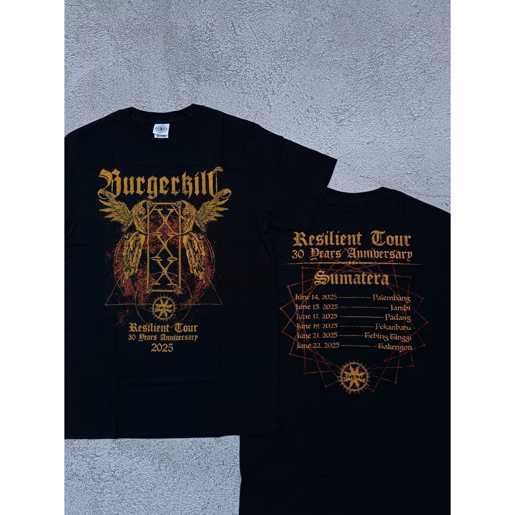 Tshirt burgerkill resilient tour 30 th aniv "SUMATERA"