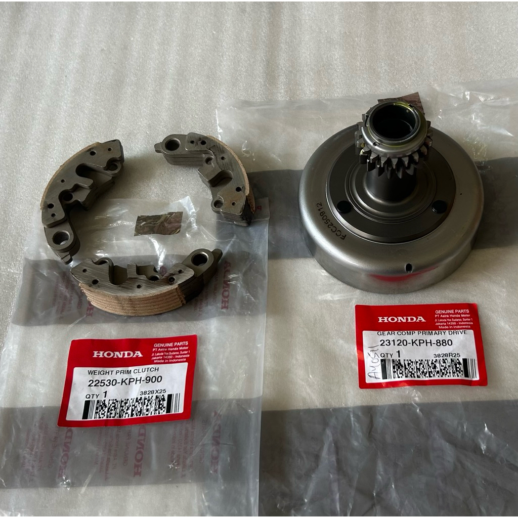 Paket Mangkok + Kampas Kopling Ganda Karisma Kirana Supra X125 Ori AHM 23120KPH880 22530KPH900