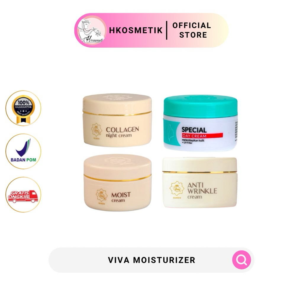 Viva Special Day Cream, Viva Collagen Night Cream, Viva Moist Cream