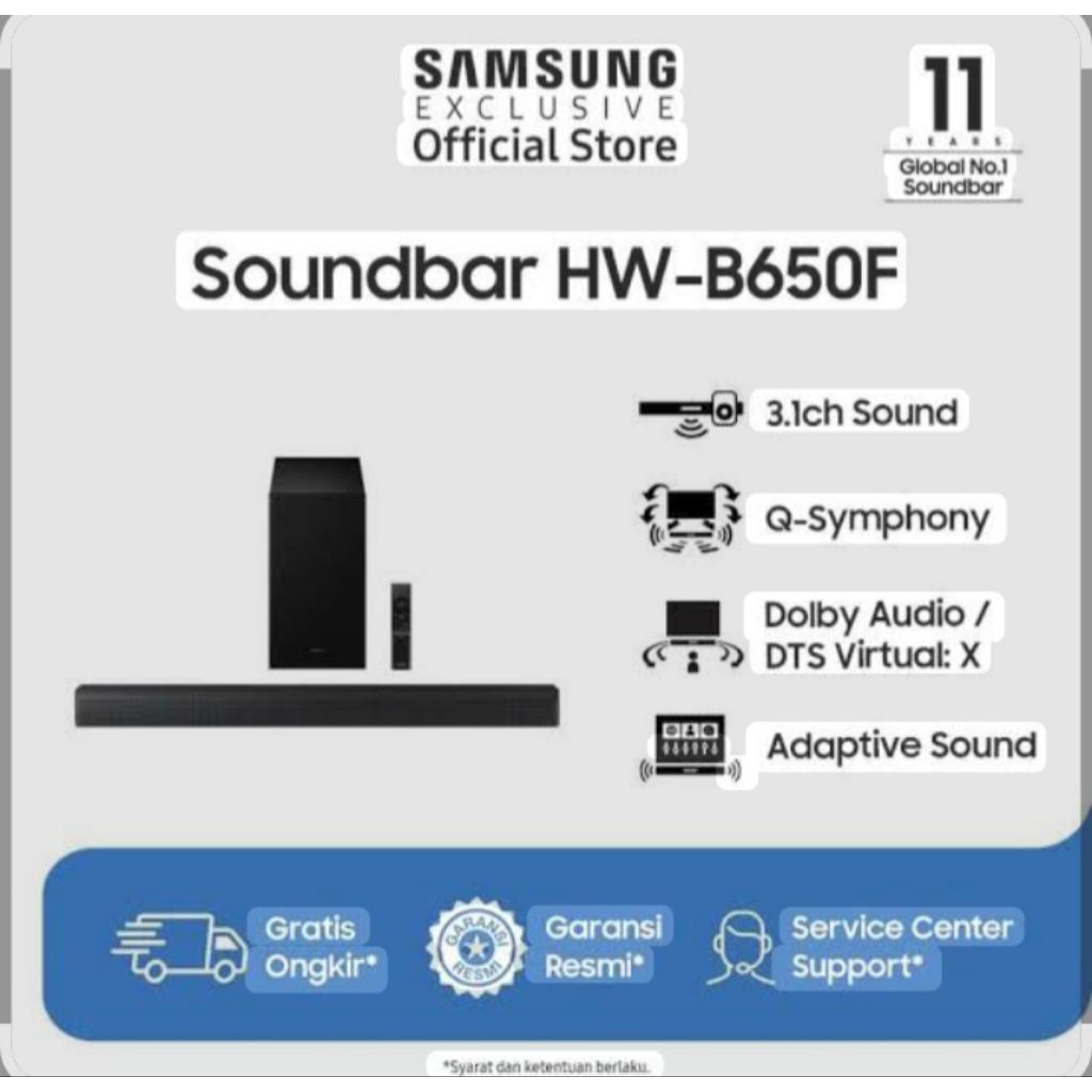 Sound bar samsung HW-B650F
