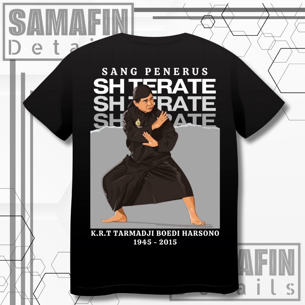 Kaos Sh terate Mas Tarmadji PSHT kualitas distro combed 24s Code Mas Tarmadji