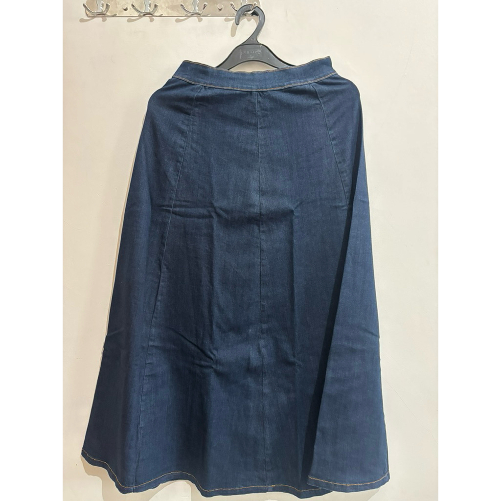 maxi rok jeans stretchy exit matahari ori