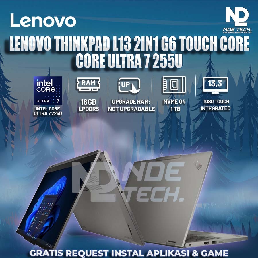 LENOVO THINKPAD L13 2IN1 G6 TOUCH CORE CORE ULTRA 7 255U