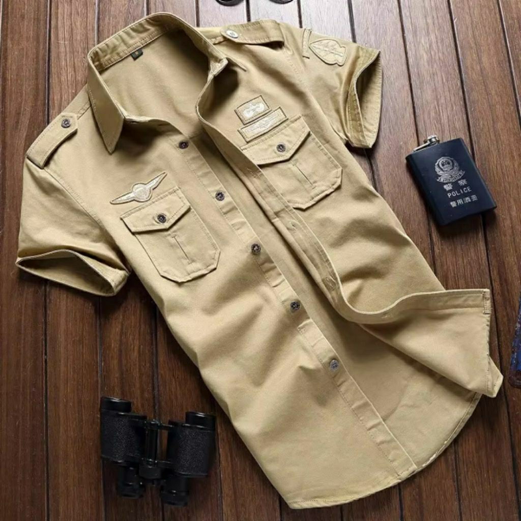 Kemeja Tactical / Kemeja Tactical Lengan Pendek / Kemeja Tactical Pria / Kemeja Tactical logo / Keme