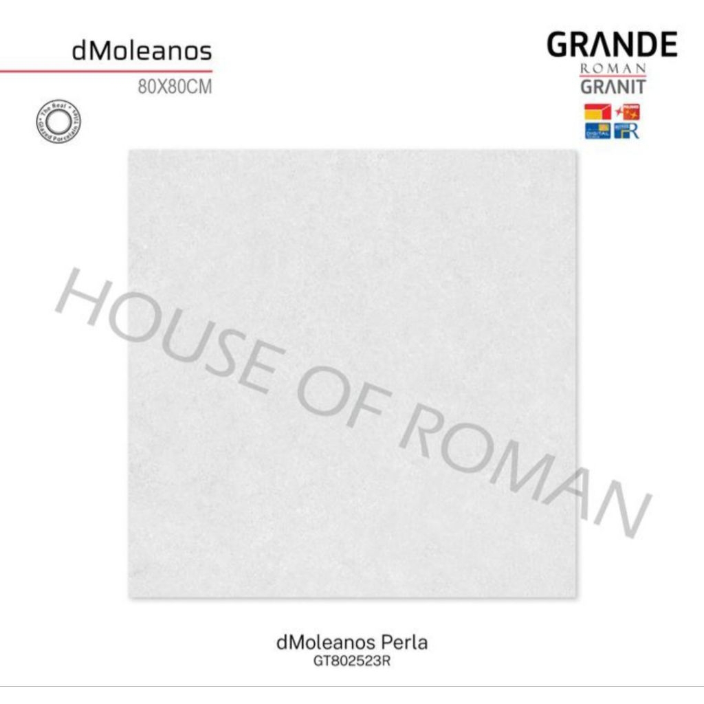 Roman Granit GT803523R dMoleanos Perla 80x80 Kw1