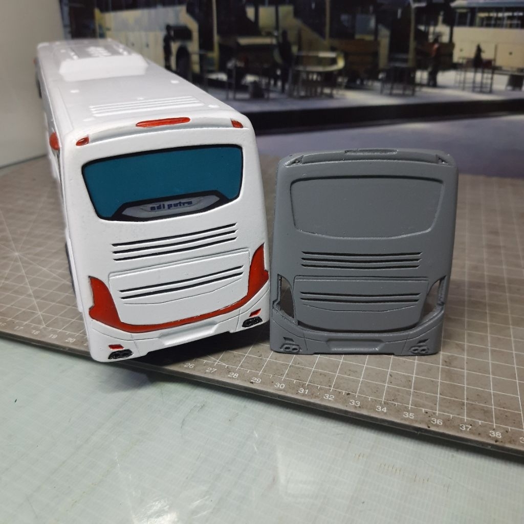 FACE RESIN JB 3 & JB5 MINIATUR BUS RKC DEPAN BELAKANG SUPER DETAIL