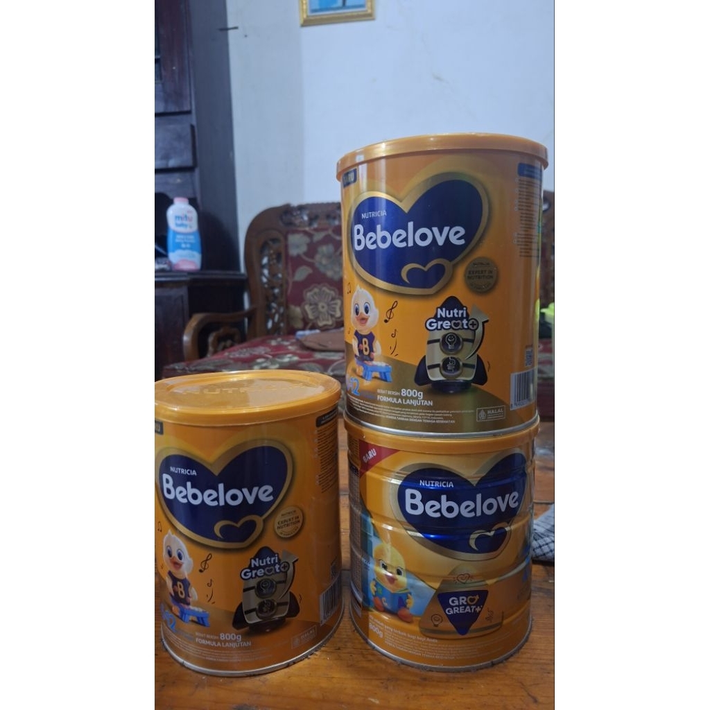 KALENG SUSU BEKAS BEBELOVE 2 800G