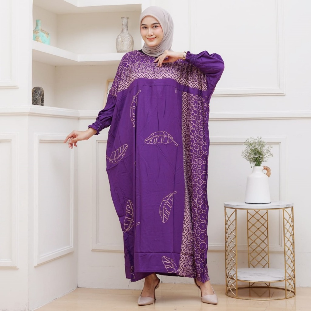 Gamis Kaftan Safira Bahan Rayon Premium Tebal LD 170