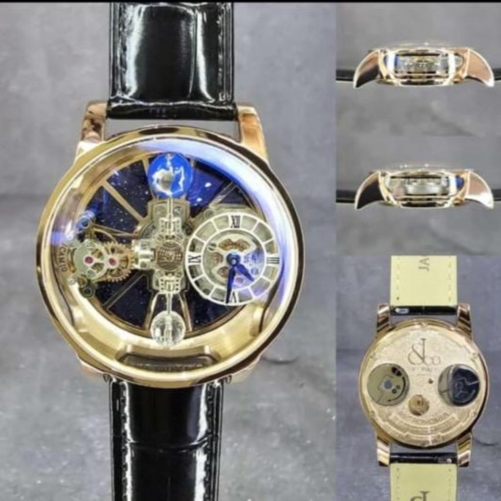 Jam Tangan JACOB & CO Astronomia Strap Sligator Leather Swiss