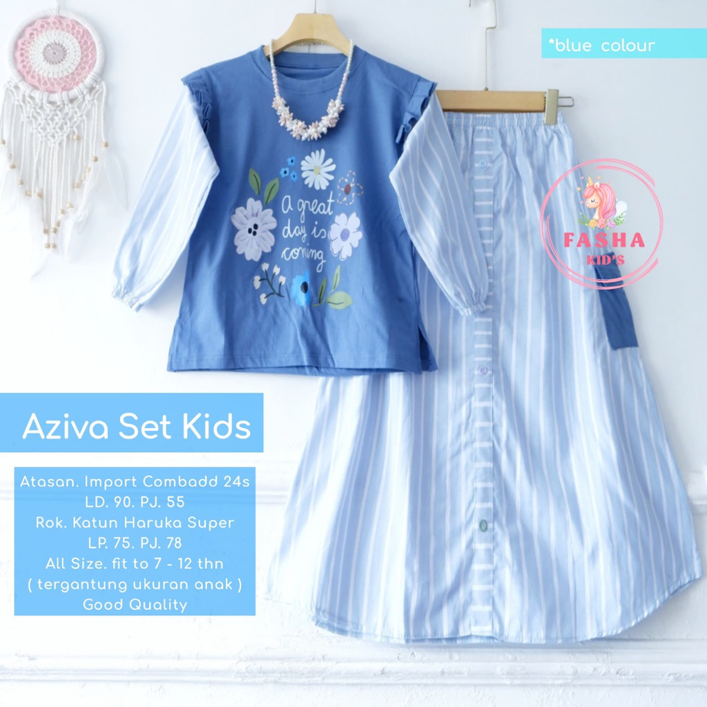 (( Outfit Anak Kekinian )) Aziva Happy Kaira Hirumi Meylin Erika Quisa Ayako Vivian Devana Set Kids 