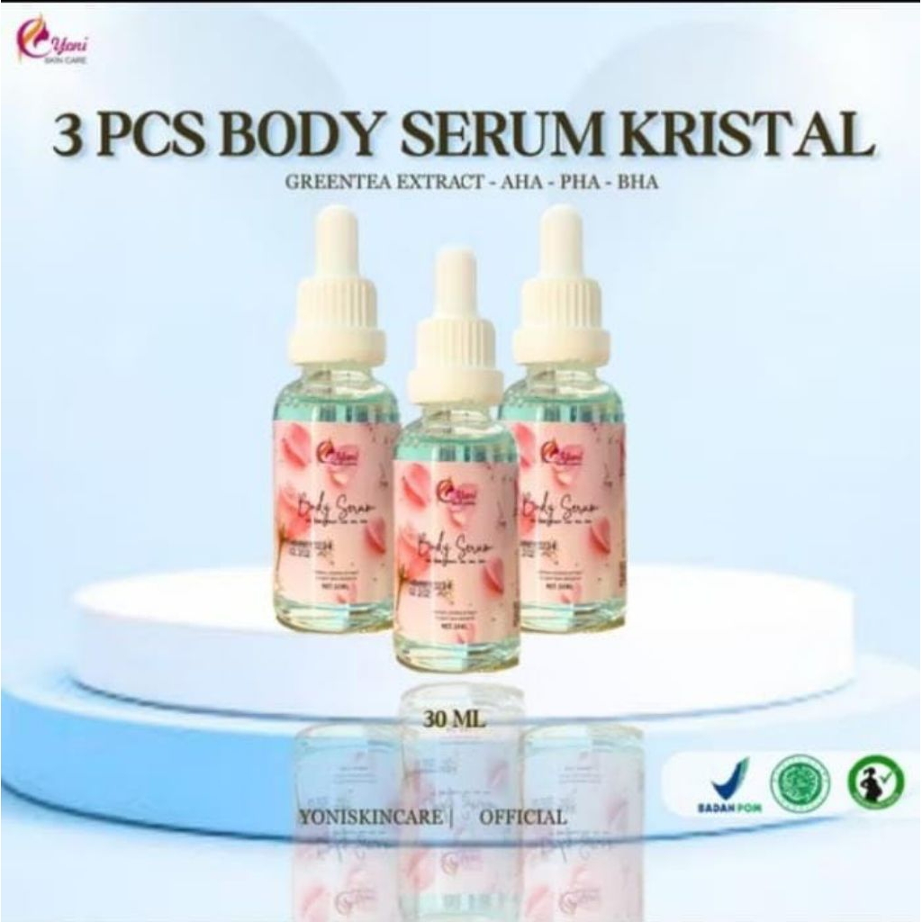 YONI SKIN CARE - PAKET HEMAT ISI 3 PCS BODY SERUM AHA | INFUS PUTIH DNA SALMON  30 ML | S 86