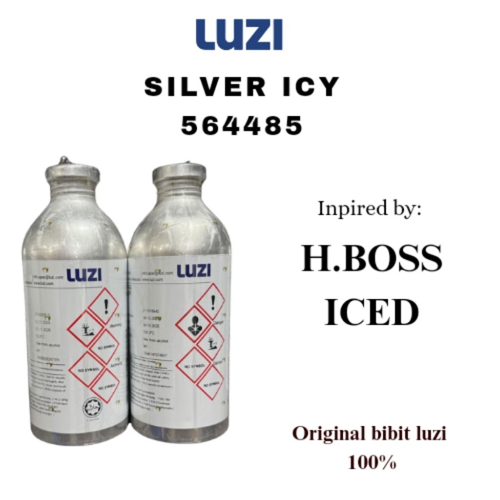 BIBIT SILVER ICY LUZI | INSPIRED BY H BOSS ICED | BIBIT LUZI 100ML REPACK