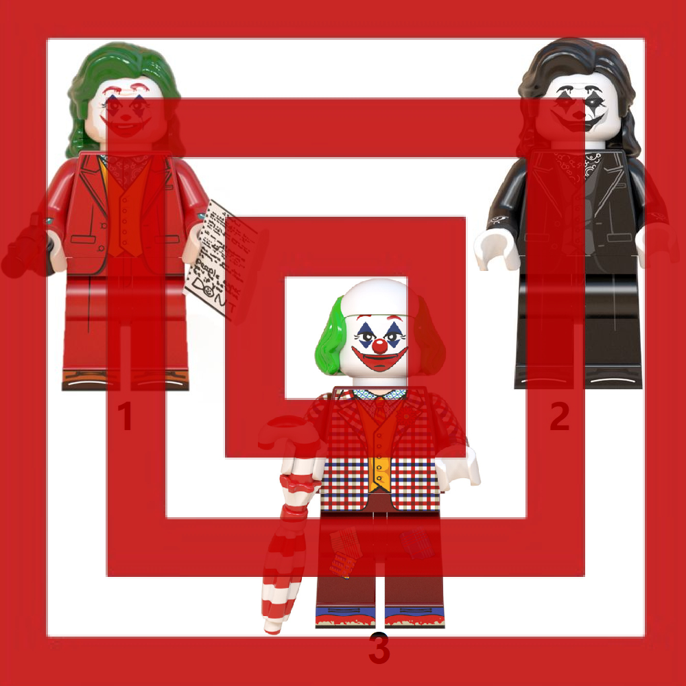 DC Batman Joker Heath Ledger Joaquin Phoenix Clown Action Figure Mini