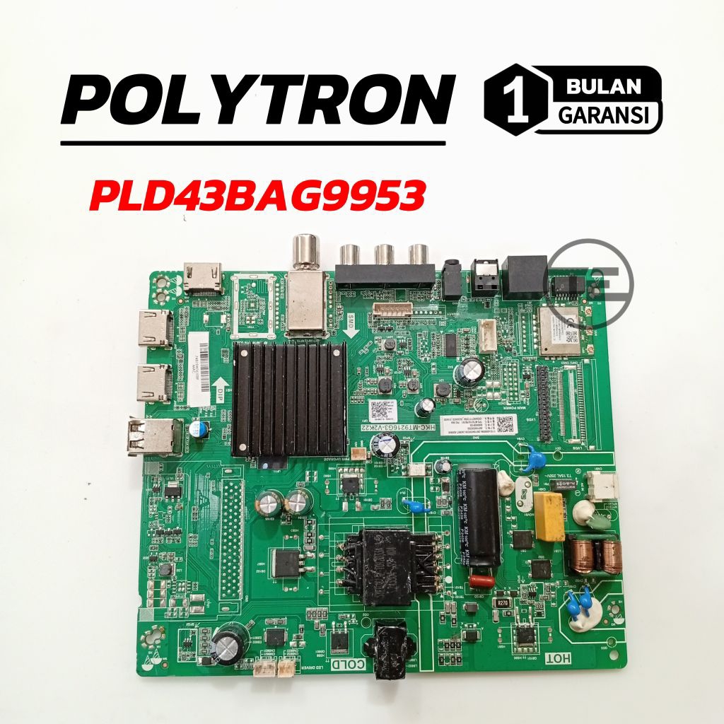 MB POLYTRON PLD43BAG9953 MESIN TV LED POLYTRON PLD 43BAG9953 MODUL MOTHERBOARD MAINBOARD TV POLYTRON