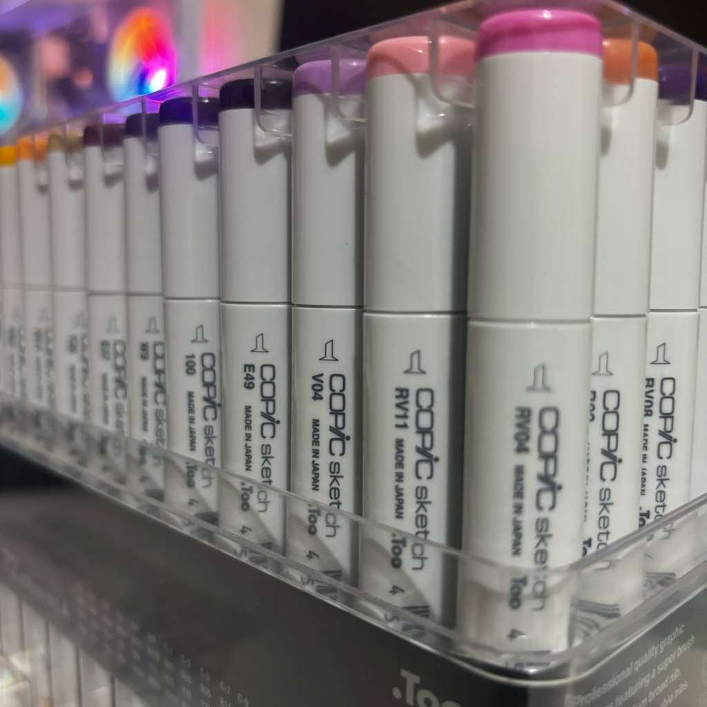 Copic Sketch 72 color set A, bekas seperti baru