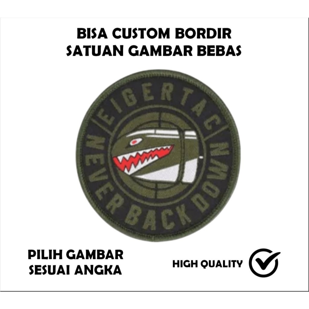 Emblem Patch Bordir Logo EIGER - IBP