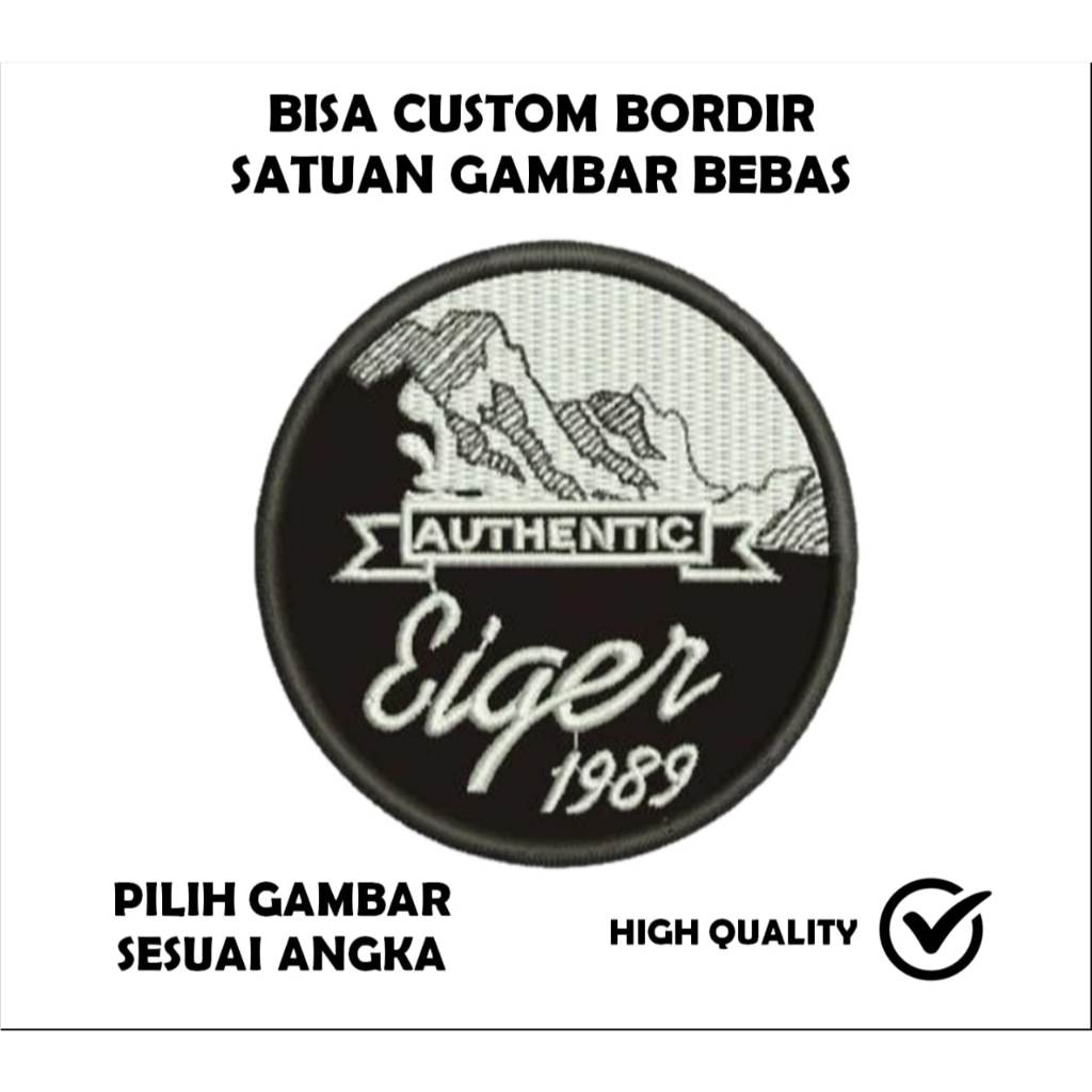 Emblem Patch Bordir Logo EIGER - IBP