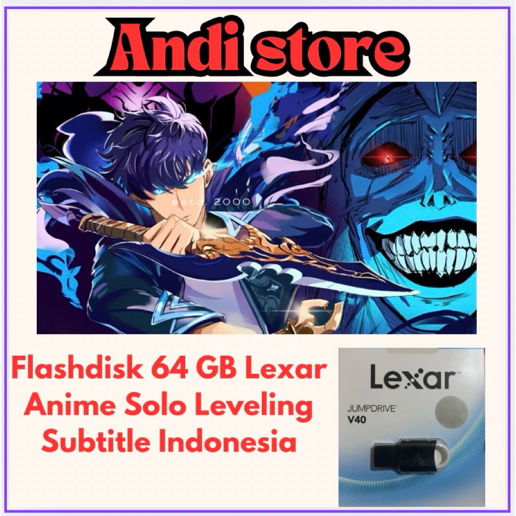 Flashdisk 64gb lexar + Anime Solo Leveling