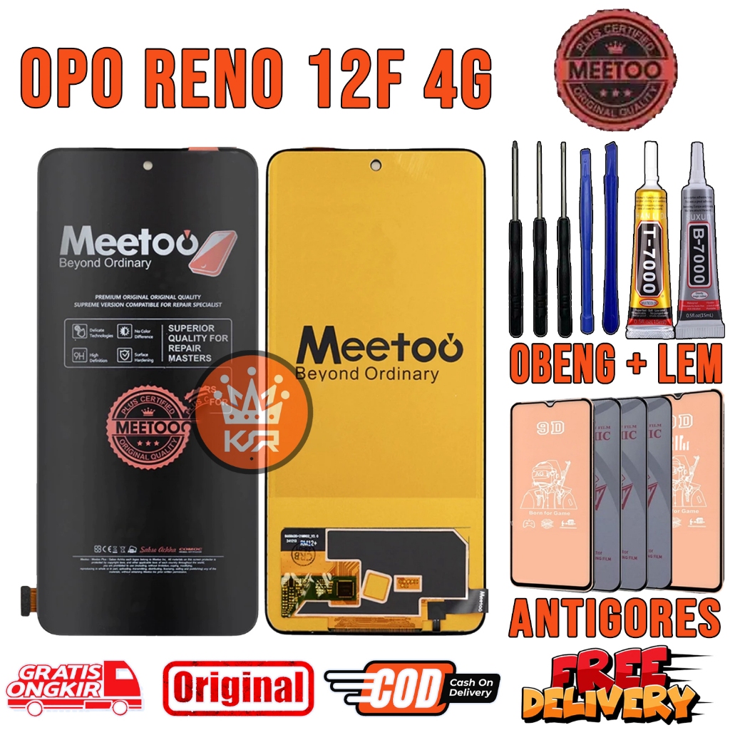 Lcd OPO RENO 12F 4G Touchscreen Original OEM Quality Lcd Touchscreen Fullset