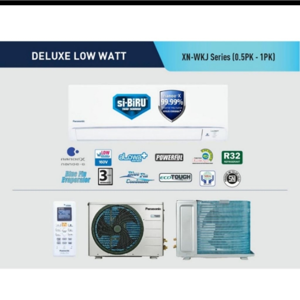 Panasonic CS-XN5WKJ LOW WATT AC Split 1/2 PK