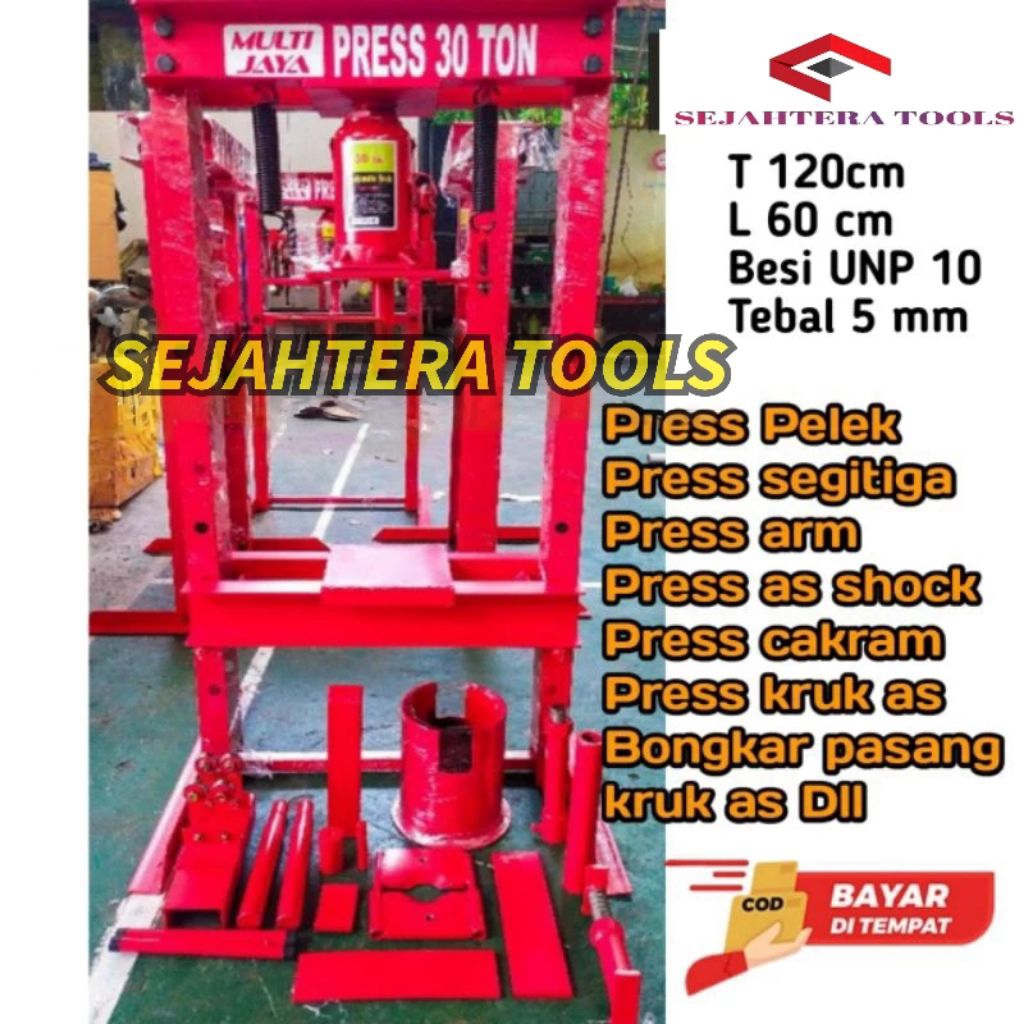 Alat Press pres velg pelek segitiga rajawali arm as shok depan bongkar pasang kruk as semua motor