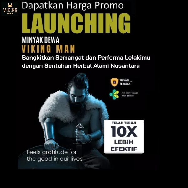 Viking Man Oil Minyak Jarak Ori 100% Asli Maya Pulut Herbal