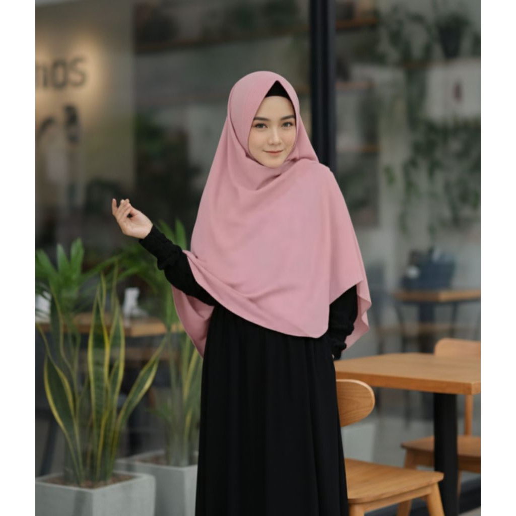 Jilbab syari/Jilbab menutup dada/jilbab wolfis premium/jilbab panjang