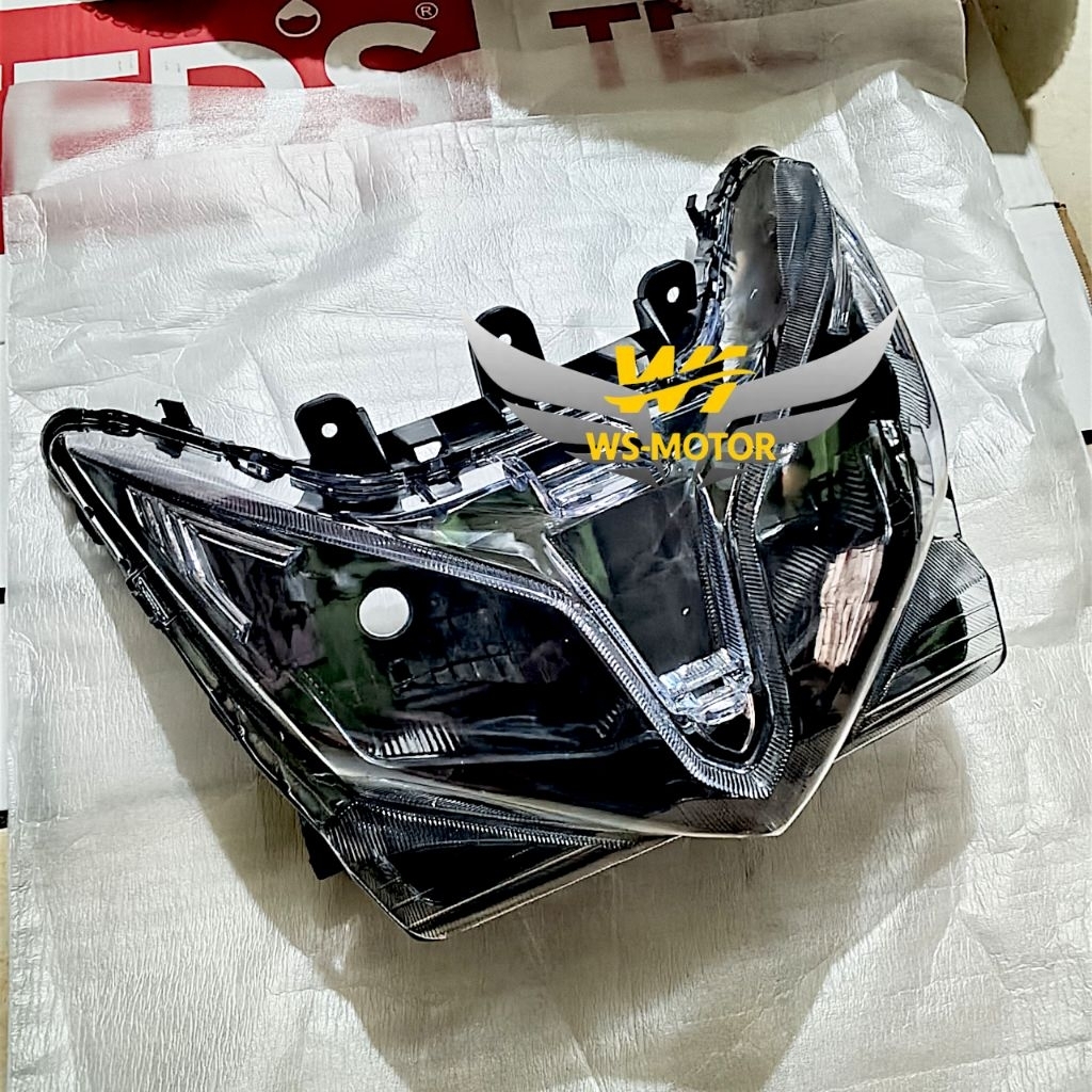 Reflektor Depan Vario Techno 125 FI KZR 2012-2014 (Narita) Warna Hitam - Pengganti Original