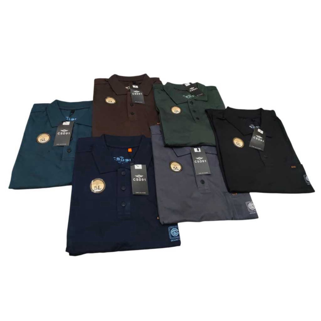 Kerah CSD'91 original / Kaos Kerah Bapak" Jumbo / Kerah CSD91 jumbo