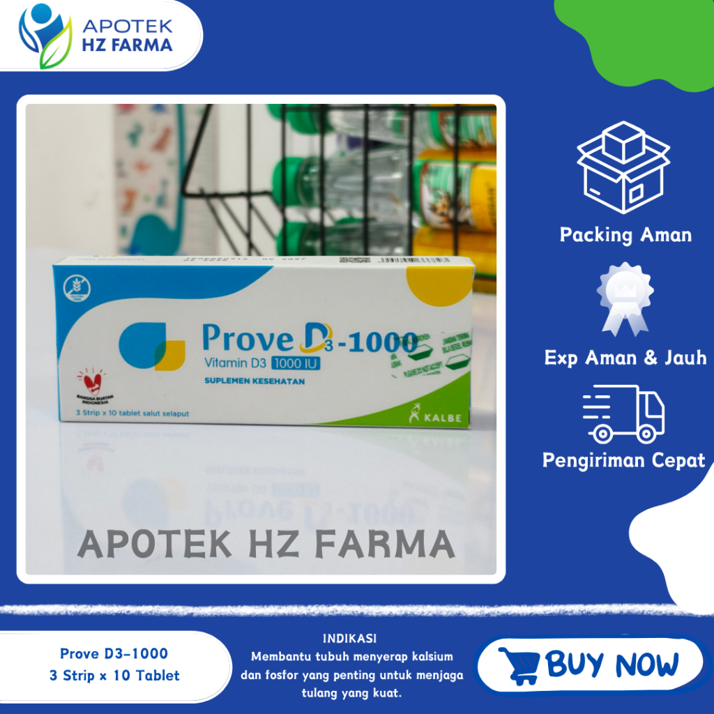 Prove D3-1000 IU 10 Tablet Vitamin D3 1000 IU