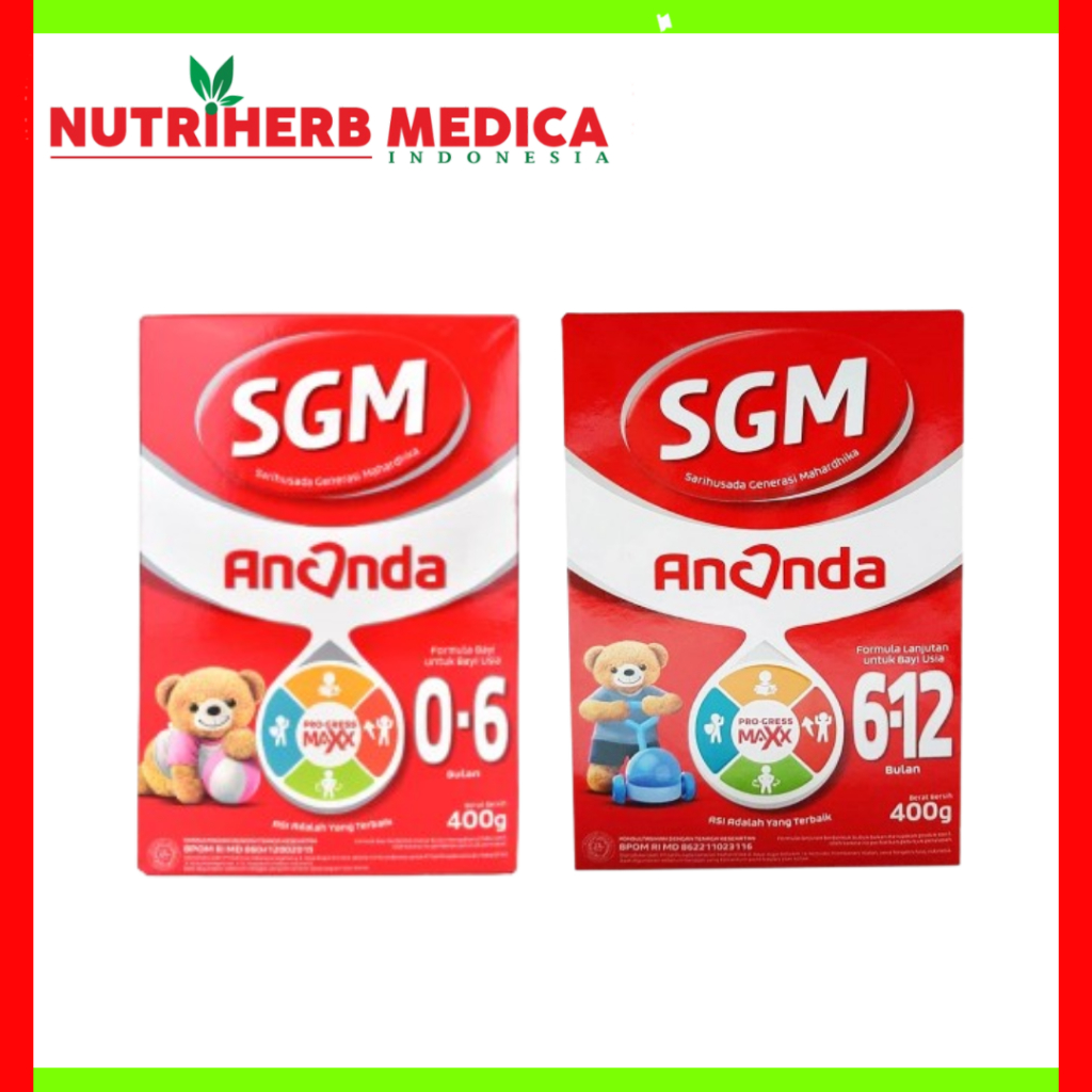 Susu SGM Ananda 0-6 6-12 400g  Susu Formula Bayi 0-6 6-12 Bulan 400 Gram