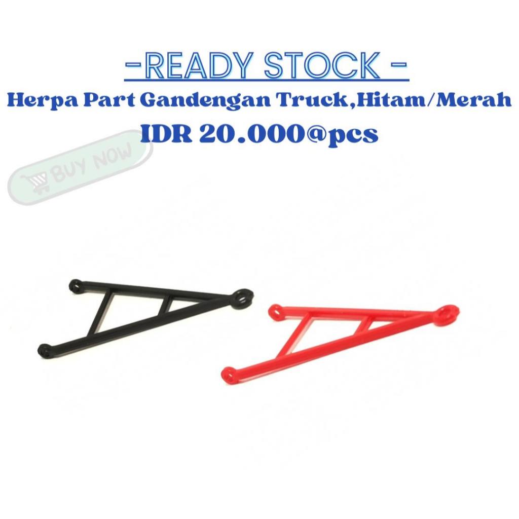 Herpa Part Gandengan Truck, Hitam/Merah 1:87 HO