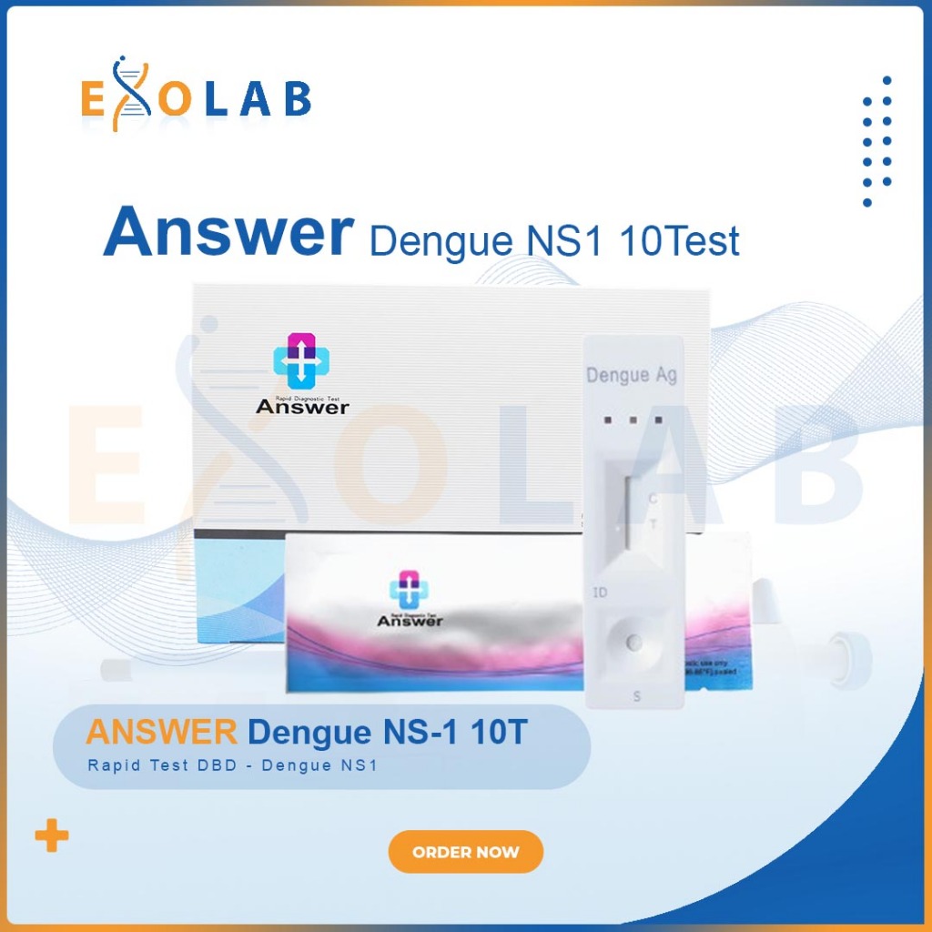Answer Dengue NS1 Rapid Test 10 Test – Tes Antigen DBD