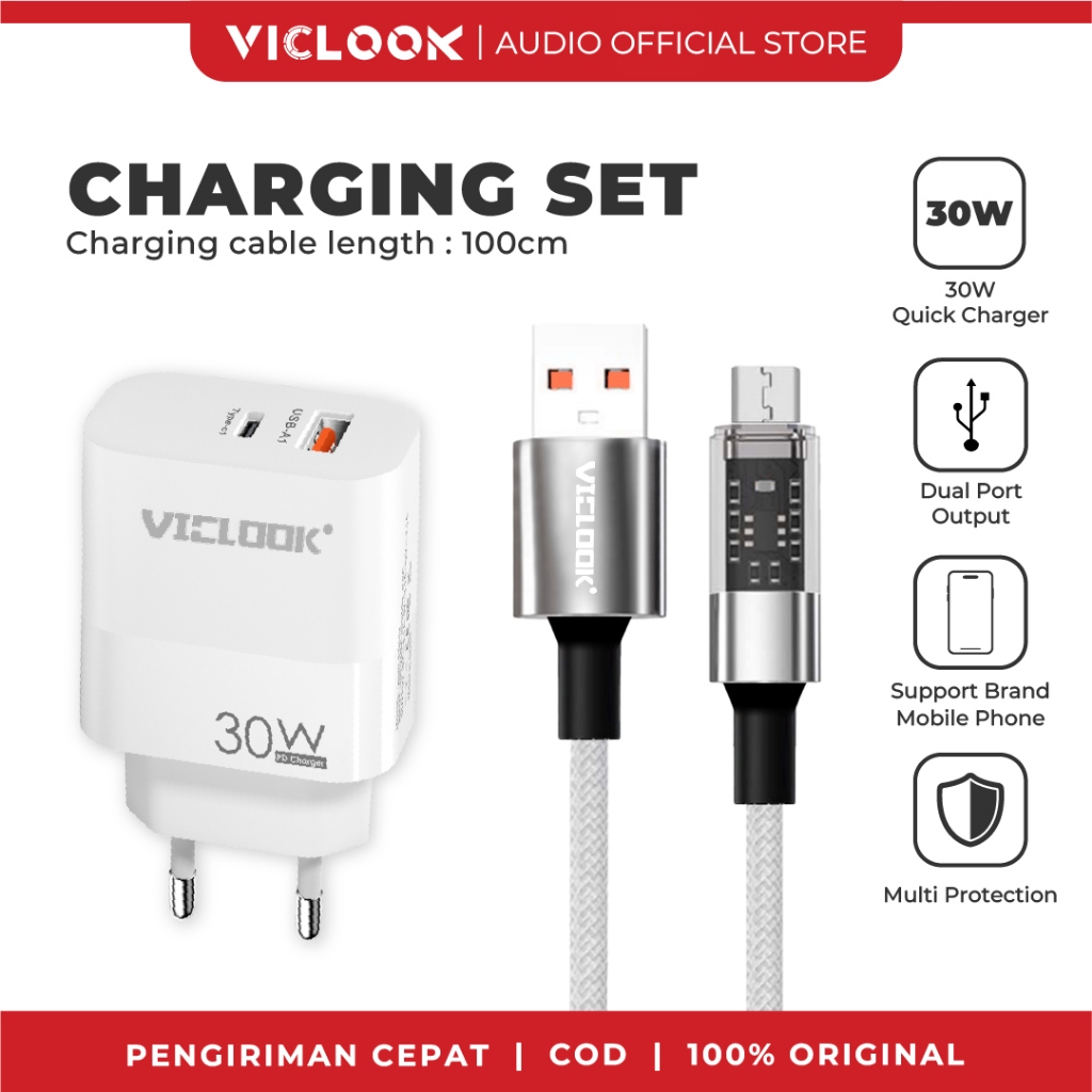 Charger+USB-MC-White
