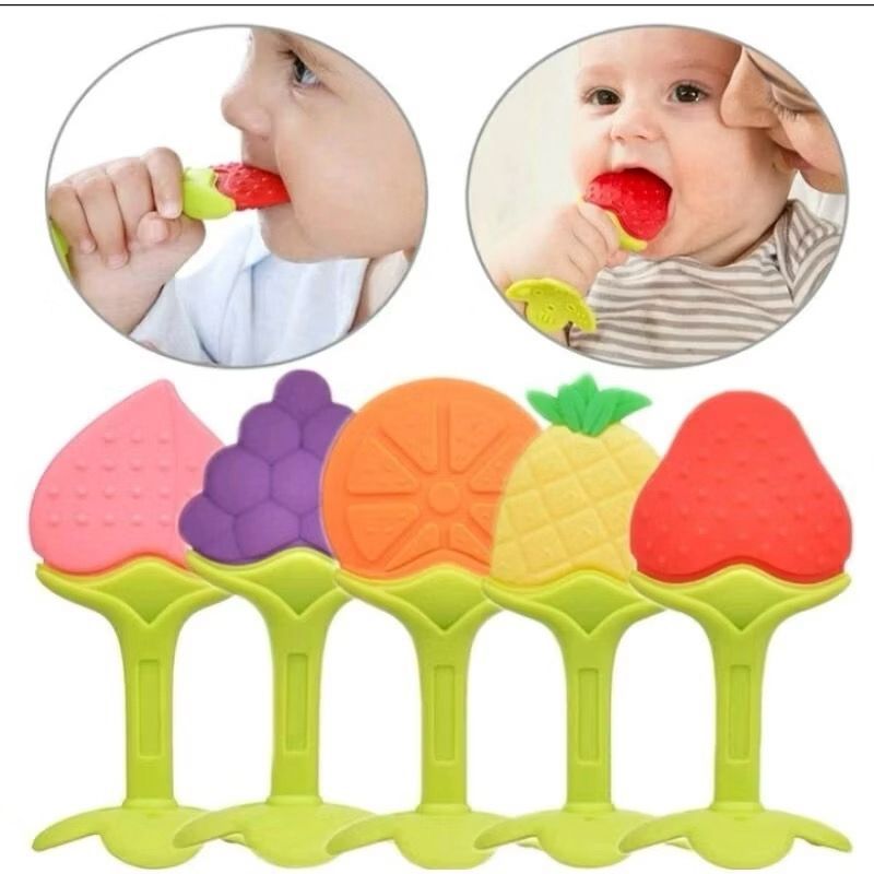 Dodo silikon Fruit teether/gigitan bayi/mainan bayi tumbuh gigi