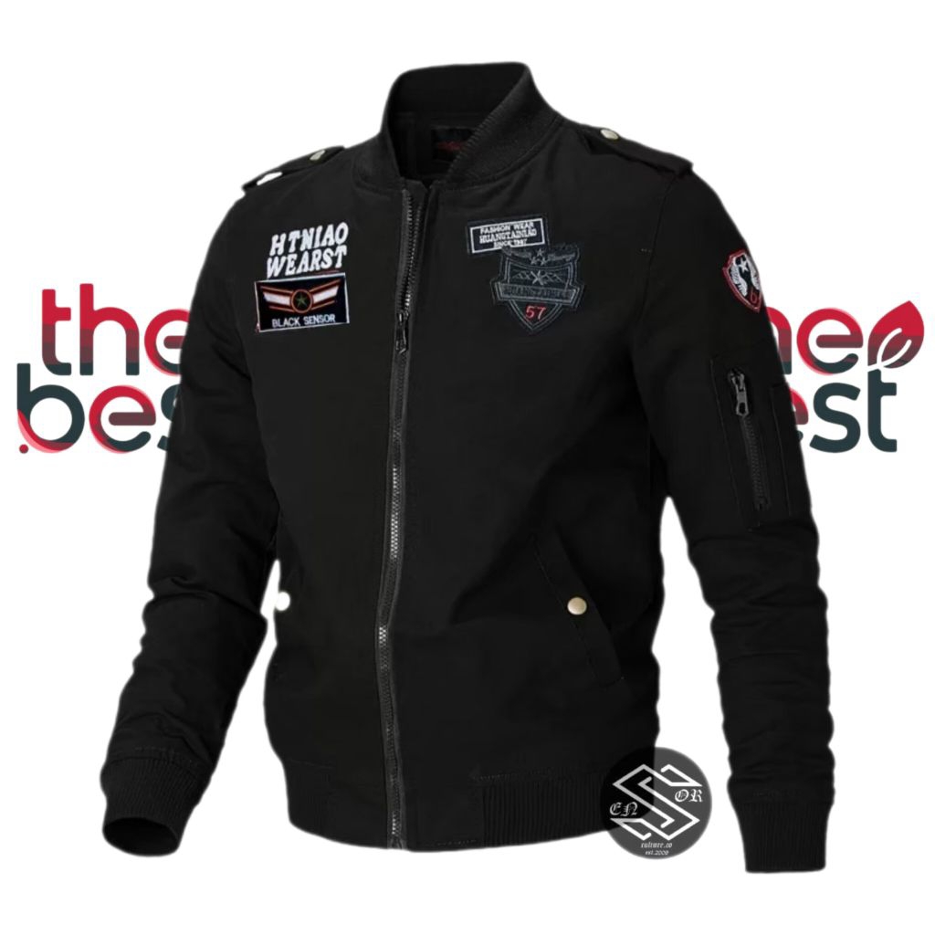 Jaket Bomber Aragon Pria / Jaket Pria Bomber Ellegant / Jaket Canvas Bomber Pria