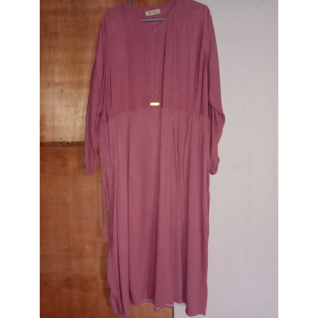 Preloved gamis warna mauve