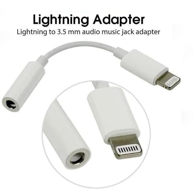 Kabel Audio Converter Lightning to Audio Jack 3.5mm Audio Cable Converter